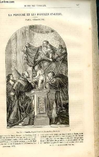 Le musée des familles - lecture du soir - livraison n°33 - La peinture et les peintres italiens - Paul véronèse par Raymond.