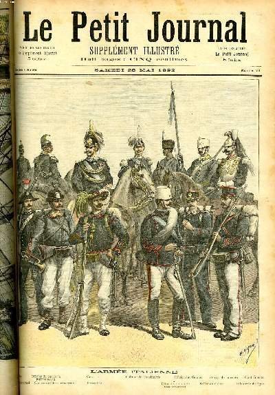 LE PETIT JOURNAL - supplément illustré numéro 79 - L'ARMEE …