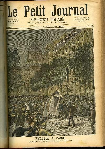 LE PETIT JOURNAL - supplément illustré numéro 138 - EMEUTES …