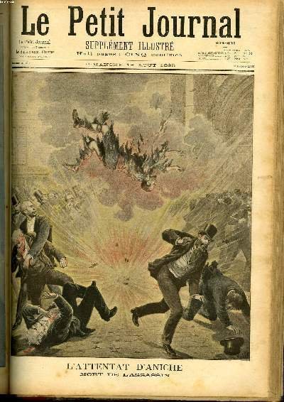 LE PETIT JOURNAL - supplément illustré numéro 248 - L'ATTENTAT …