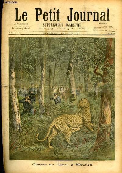 LE PETIT JOURNAL - supplément illustré numéro 343 - CHASSE …