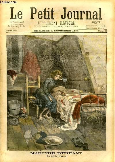 LE PETIT JOURNAL - supplément illustré numéro 407 - MARTYRE …