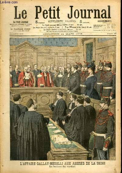 LE PETIT JOURNAL - supplément illustré numéro 799 - L'AFFAIRE …