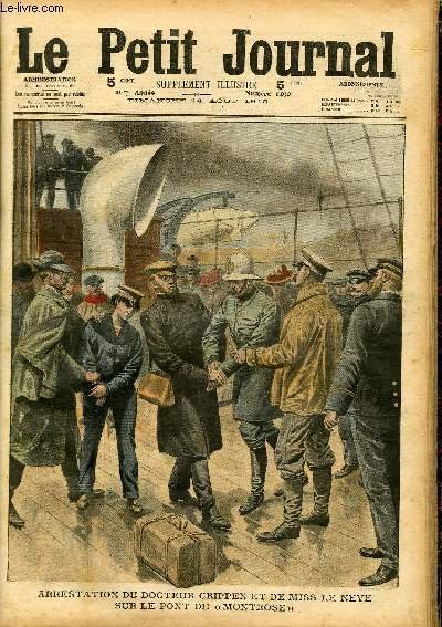 LE PETIT JOURNAL - supplément illustré numéro 1030 - ARRESTATION …