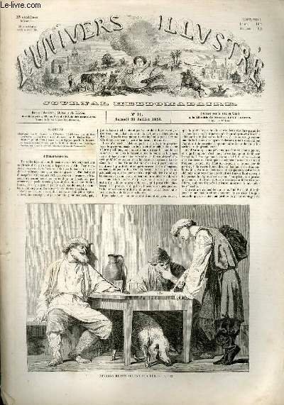 L'UNIVERS ILLUSTRE - PREMIERE ANNEE N° 11 - Paysans russes …