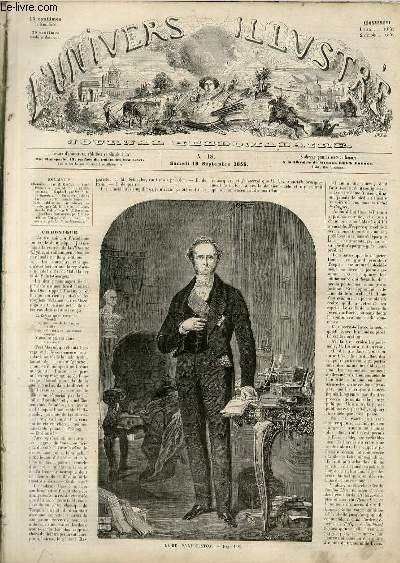 L'UNIVERS ILLUSTRE - PREMIERE ANNEE N° 18 - Lord Palmerston