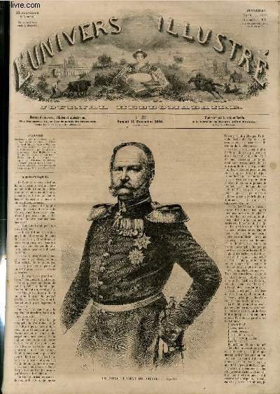 L'UNIVERS ILLUSTRE - DEUXIEME ANNEE N° 30 - Le prince …