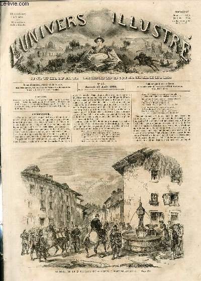 L'UNIVERS ILLUSTRE - DEUXIEME ANNEE N° 65 - Arrivée de …