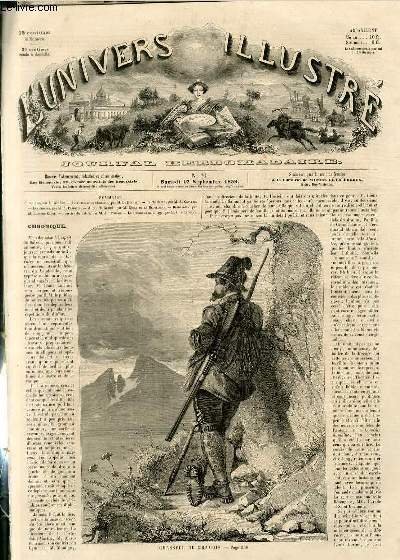 L'UNIVERS ILLUSTRE - DEUXIEME ANNEE N° 70 - Chasseur de …