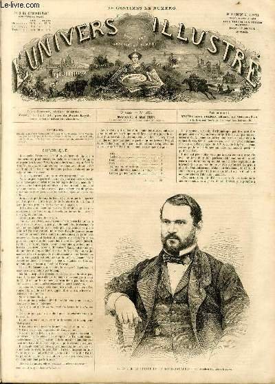 L'UNIVERS ILLUSTRE - SEPTIEME ANNEE N° 325 - S. EXC. …