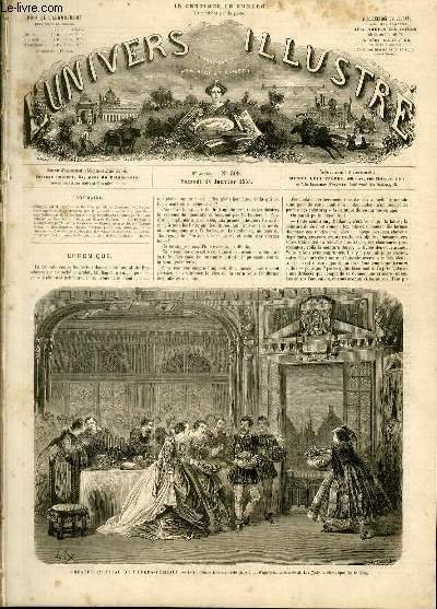 L'UNIVERS ILLUSTRE - HUITIEME ANNEE N° 398 Théâtre Impérial de …