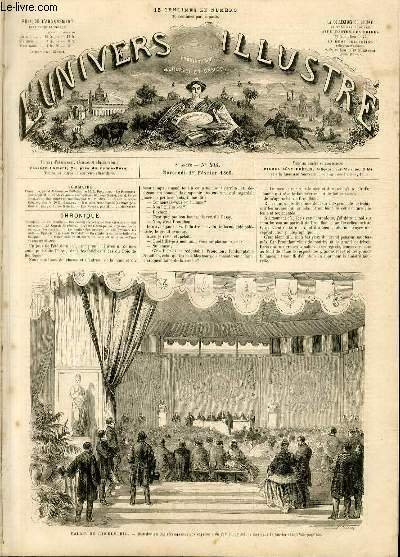 L'UNIVERS ILLUSTRE - HUITIEME ANNEE N° 403 Palais de l'industrie