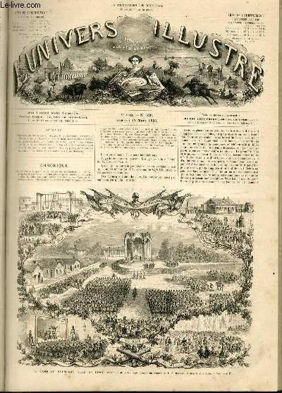 L'UNIVERS ILLUSTRE- NEUVIEME ANNEE N° 520 Le camp de Sathonay, …