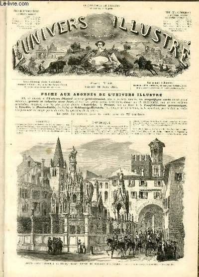 L'UNIVERS ILLUSTRE- NEUVIEME ANNEE N° 550 Vérone