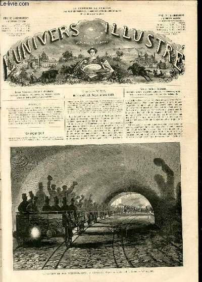 L'UNIVERS ILLUSTRE- NEUVIEME ANNEE N° 573 Le chemin de fer …