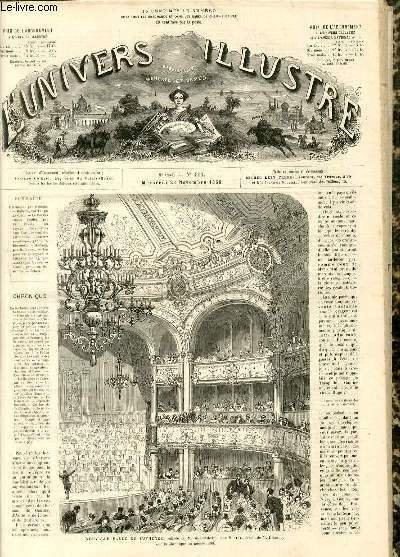 L'UNIVERS ILLUSTRE- NEUVIEME ANNEE N° 593 Nouvelle salle de l'Athénée