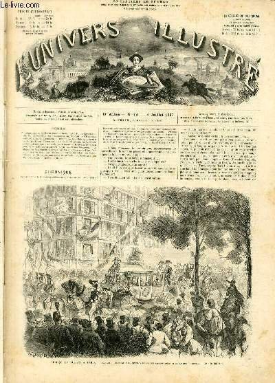 L'UNIVERS ILLUSTRE - DIXIEME ANNEE N° 651 - Arrivée du …