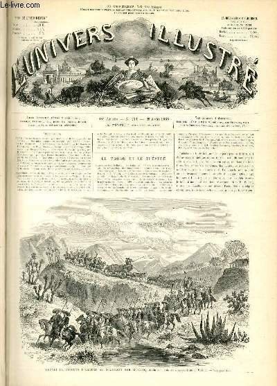 L'UNIVERS ILLUSTRE- ONZIEME ANNEE N° 711 Convoi de lingots d'argent …