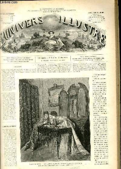 L'UNIVERS ILLUSTRE - DOUXIEME ANNEE N° 748 Salon de 1869