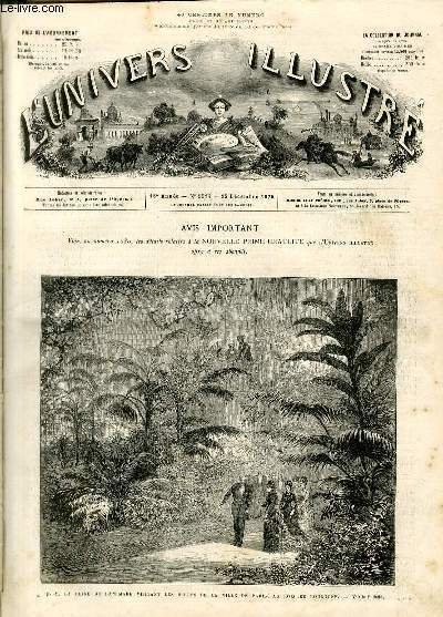 L'UNIVERS ILLUSTRE - DIX-HUITIEME ANNEE N° 1083 - S. M. …
