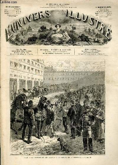 L'UNIVERS ILLUSTRE - DIX-NEUVIEME ANNEE N° 1098 - Paris, la …