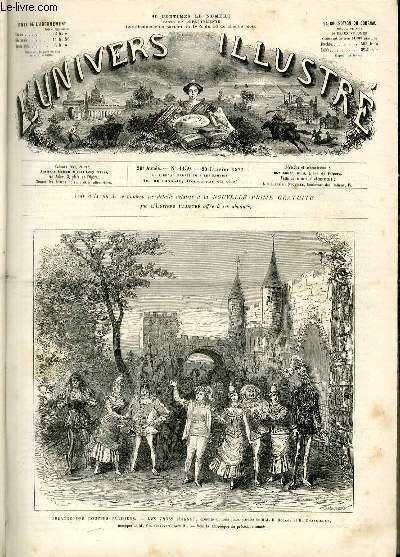 L'UNIVERS ILLUSTRE - VINGTIEME ANNEE N° 1139 Théâtre des Bouffes-Parisiens