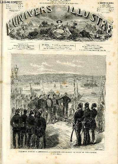 L'UNIVERS ILLUSTRE - VINGTIEME ANNEE N° 1143 Evénements d'Orient