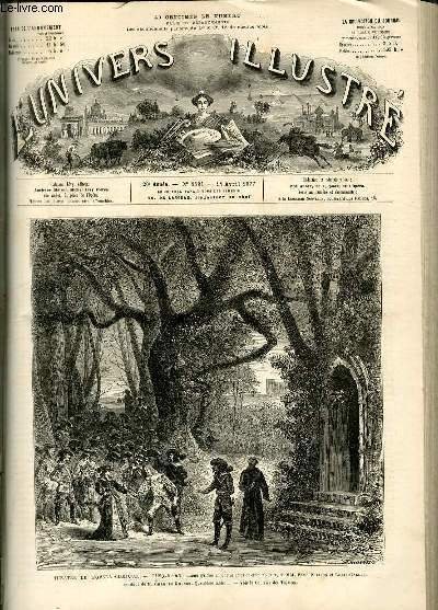 L'UNIVERS ILLUSTRE - VINGTIEME ANNEE N° 1151 Théâtre de l'opéra …