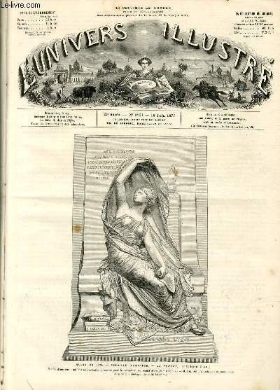 L'UNIVERS ILLUSTRE - VINGTIEME ANNEE N° 1160 Salon de 1877