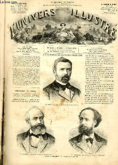 L'UNIVERS ILLUSTRE - VINGT ET UNIEME ANNEE N° 1200 - …