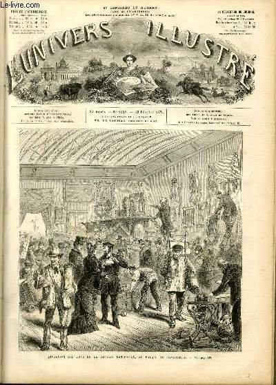 L'UNIVERS ILLUSTRE- VINGT-DEUXIEME ANNEE N° 1248 - Livraison des lots …