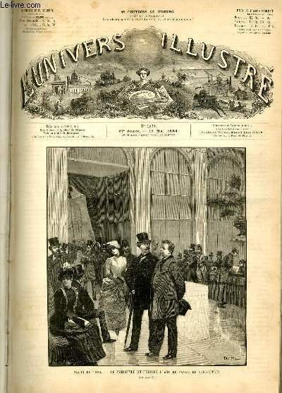 L'UNIVERS ILLUSTRE - VINGT-SEPTIEME ANNEE N° 1520 Salon de 1884