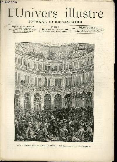 L'UNIVERS ILLUSTRE - TRENTE DEUXIEME ANNEE N° 1802 Paris