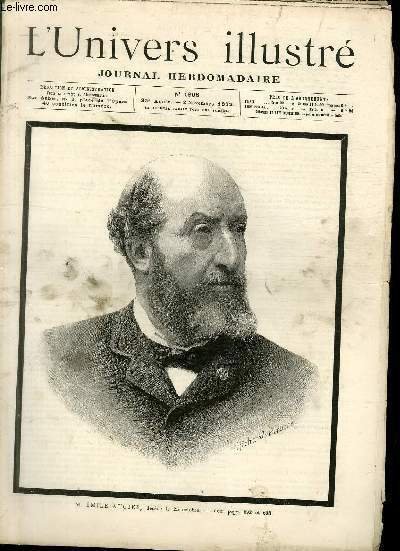 L'UNIVERS ILLUSTRE - TRENTE DEUXIEME ANNEE N° 1806 M. Emile …
