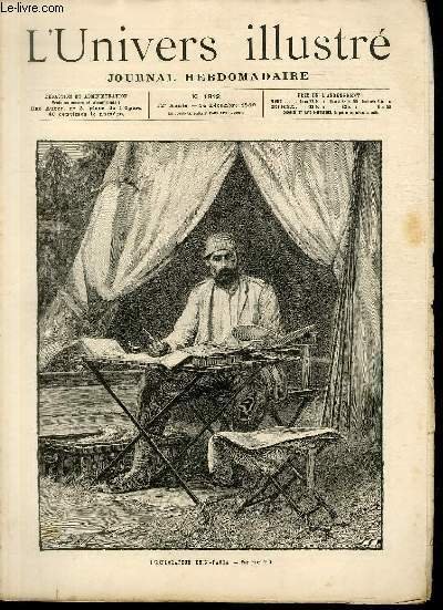L'UNIVERS ILLUSTRE - TRENTE DEUXIEME ANNEE N° 1812 L'explorateur Emin-Pacha
