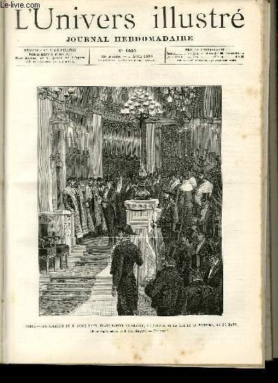 L'UNIVERS ILLUSTRE - TRENTE-TROISIEME ANNEE N° 1828 Paris