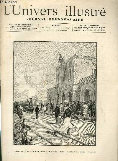 L'UNIVERS ILLUSTRE- TRENTE CINQUIEME ANNEE N° 1963 Le chemin de fer de Jaffa à Jérusalem