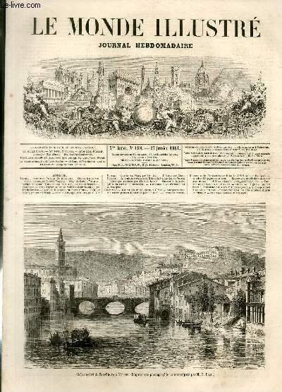 LE MONDE ILLUSTRE N°198 Château-fort de San-Pietro à Vérone