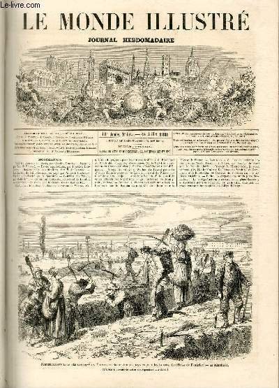LE MONDE ILLUSTRE N°485 Fortifications dans les environs de Vienne