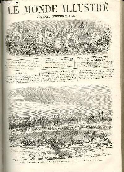 LE MONDE ILLUSTRE N°515 - Algérie, Courses à Laghouat, par les officiers du camp de la colonne du sud.