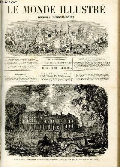 LE MONDE ILLUSTRE N°706 Défense de Paris