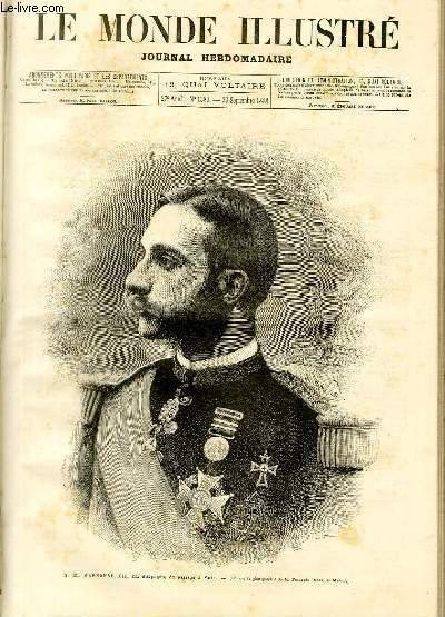 LE MONDE ILLUSTRE N°1383 S. M. Alphonse XII, roi d'Espagne, …