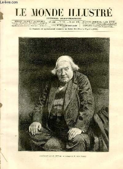 LE MONDE ILLUSTRE N°1831 Portrait de M. Renan