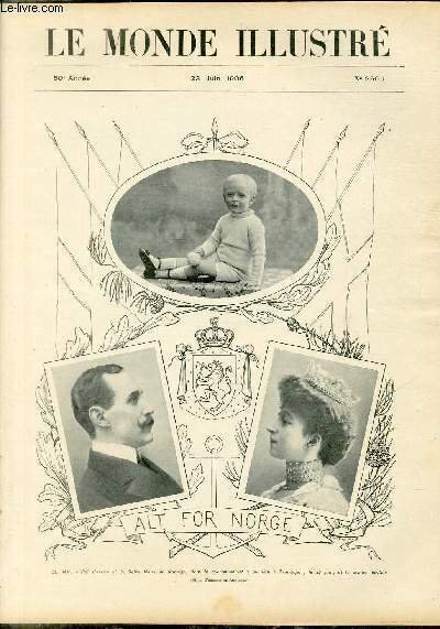 LE MONDE ILLUSTRE N°2569 LL. MM. le Roi Haakon et …