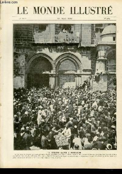 LE MONDE ILLUSTRE N°2764 La semaine sainte à Jérusalem | Immagine principale