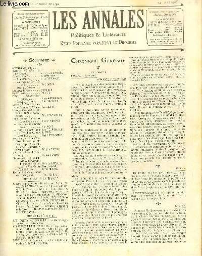 LES ANNALES POLITIQUES ET LITTERAIRES N° 1142 (1er semestre) Cervantès …