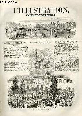 L'ILLUSTRATION JOURNAL UNIVERSEL N° 266 - Histoire de la semaine. …