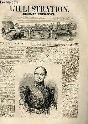 L'ILLUSTRATION JOURNAL UNIVERSEL N° 359-Histoire de la semaine. — Courrier de Paris. — Question de la Plata. — Belle-lsle en mer. — Le village de la Colonne, ou le mort tue le vivant.—L’Imam de Mascate.— Physionomies curieuses, da Gama Machado.