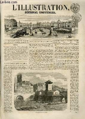 L'ILLUSTRATION JOURNAL UNIVERSEL N° 539-La Samaritaine du pont Notre-Dame. — …
