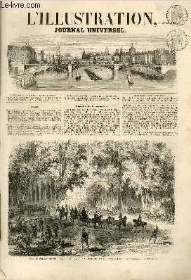 L'ILLUSTRATION JOURNAL UNIVERSEL N° 820-Histoire de la semaine. — Courrier de Paris. — Chronique musicale. — Les ponts de Bougival. — Le yacht de l’empereur de Russie. — Le Faust, dessins de Cornélius. — L’oiseau blessé (suite). — Côtes occidentales .